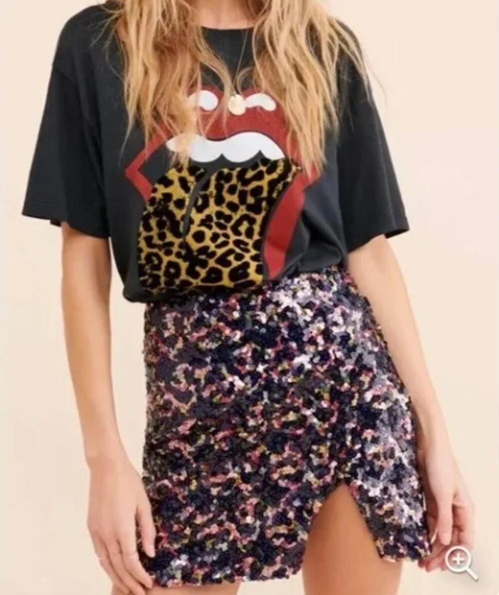URBAN OUTFITTERS UO NWT Sequin Mini Skirt // S